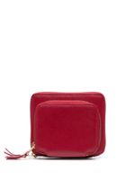 Comme Des Garçons Wallet portefeuille en cuir à poche externe - Rouge