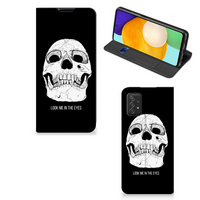 Mobiel BookCase Samsung Galaxy A03s Skull Eyes - thumbnail