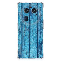 OPPO Find X6 Stevig Telefoonhoesje Wood Blue - thumbnail