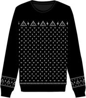 Harry Potter Christmas Knitted Sweater Deathly Hallows  Size S