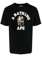 A BATHING APE® t-shirt Camo College en coton - Noir - thumbnail