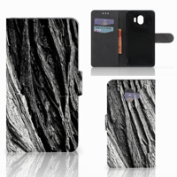 Book Style Case Samsung Galaxy J4 2018 Boomschors Grijs