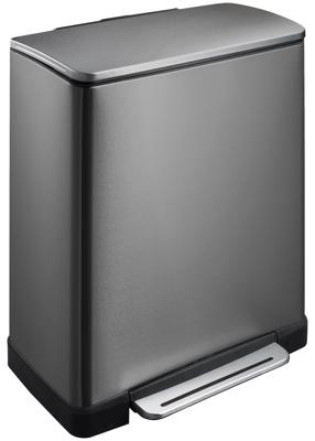 EKO Recycle E-Cube afvalbak 28+18L (Kleur: zwart) EKO Recycle E-Cube afvalbak 28+18L (Kleur: zwart)