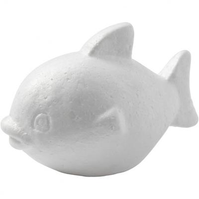 Creotime styropor model Vis 12 cm wit 25 stuks Creotime styropor model Vis 12 cm wit 25 stuks