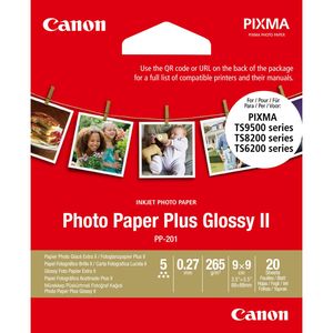 Canon PP-201 8.9 x 8.9 cm 20 vel Photo Paper Plus Glossy II 265 g