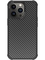 Black Rock - Hoes koolstofhoes, robuust, case, echte koolstof, geschikt voor Apple iPhone 13 Pro, carbon telefoonhoes, vezelhoes (carbon zwart)