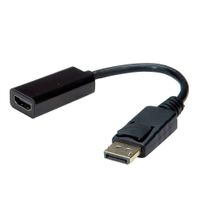 Value 12.99.3138 video kabel adapter 0,15 m DisplayPort HDMI Type A (Standaard) Zwart - thumbnail