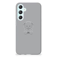 Samsung Galaxy S23 FE Telefoonhoesje met Naam Grijs Baby Olifant - thumbnail