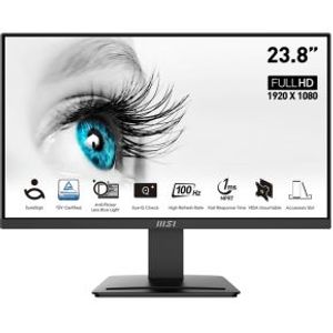 MSI Pro MP2412 computer monitor 60,5 cm (23.8") 1920 x 1080 Pixels Full HD Zwart