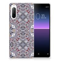 Sony Xperia 10 II TPU Siliconen Hoesje Flower Tiles