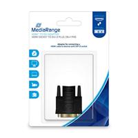 MediaRange MRCS170 HDMI-naar-DVI-adapter 18+ 1 PIN Zwart