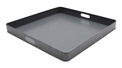 LABEL51 Dienblad, Metaal, 60 x 60 x 6cm, kleur Grijs