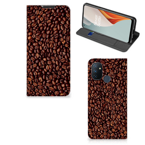 OnePlus Nord N100 Flip Style Cover Koffiebonen