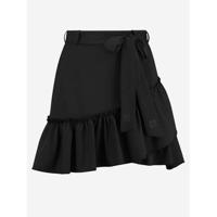 NIKKIE rok Suzy met ruches zwart