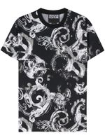 Versace Jeans Couture t-shirt en coton à imprimé Baroque - Noir - thumbnail