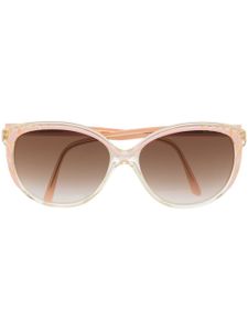 Balenciaga Pre-Owned lunettes de soleil à monture ronde (années 1980) - Rose