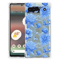 Case voor Google Pixel 6A Flowers Blue