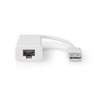 USB-netwerkadapter - USB 2.0-100 Mbps - USB-A Male - RJ45 Female - 0.20 m - Rond - Verguld/Vernikkeld - Koper - Wit - Doos
