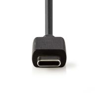 Nedis CCHAC300ABK Auto-oplader 3,0 A Vaste Kabel Usb-c Zwart - thumbnail