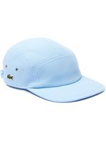 Lacoste logo-patch organic cotton cap - Bleu - thumbnail