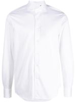 Corneliani chemise en coton à col italien - Blanc