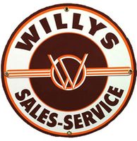 Willy&apos;s Sales-Service Metalen Bord 60 cm - thumbnail