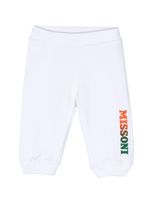 Missoni Kids pantalon de jogging en coton à logo imprimé - Blanc