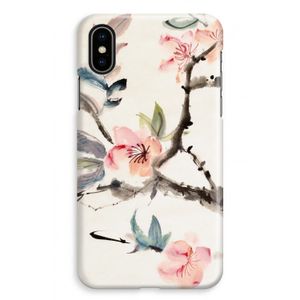 Japanse bloemen: iPhone XS Max Volledig Geprint Hoesje