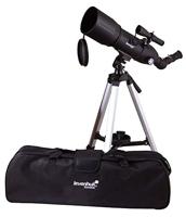 Levenhuk Skyline Travel 80 Portable Refractor Day and Night Telescope with Lightweight Tripod and Bag for Outdoor Astronomical and Terrestrial Observations