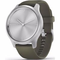 Garmin vivomove Style, Silver-Moss Green, Silicone Smartwatch Mosgroen