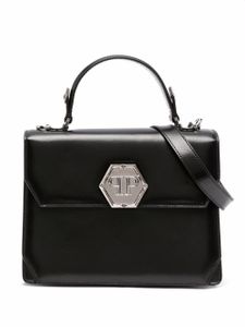 Philipp Plein sac à main à plaque logo - Noir