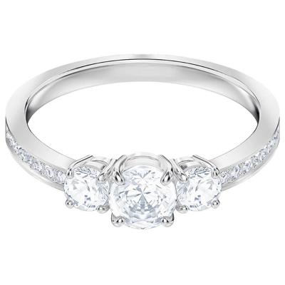 Swarovski Ring 5448872 Attract Trilogy zilverkleurig Maat 50