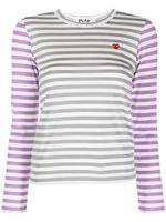 Comme Des Garçons Play t-shirt en coton à patch cœur - Gris