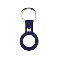 AirTag case liquid series - siliconen hoesje met ring - donkerblauw