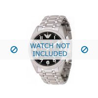 Armani horlogeband AR-0508 Staal Zilver 23mm - thumbnail