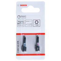 Bosch Accessoires Impact Control T20 25mm | 2 stuks - 2608522474 - thumbnail