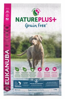Eukanuba NaturePlus+ Puppy Graanvrij Zalm hondenvoer 2,3 kg OP is OP Eukanuba NaturePlus+ Puppy Graanvrij Zalm hondenvoer 2,3 kg OP is OP
