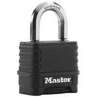 Master Lock Heavy Duty-Hangslot [Combinatie] [Zink] [Buiten] M178EURD - Best geschikt voor Opslagunits, Schuren, Garages, Aanhangwagens enz.