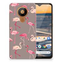 Nokia 5.3 TPU Hoesje Flamingo - thumbnail