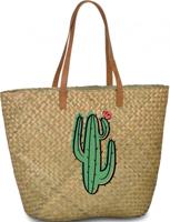 Fabrizio shopper Cactus dames 41 liter riet lichtbruin