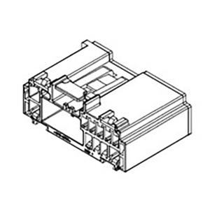 Molex Female behuizing (kabel) Aantal rijen: 2 307001244 1 stuk(s) Bag