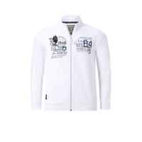 Jan Vanderstorm vest Plus Size SELBY met printopdruk wit