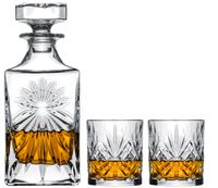 Cookinglife Whiskey Set (karaf & whiskey glazen) Moy - 3 delige set