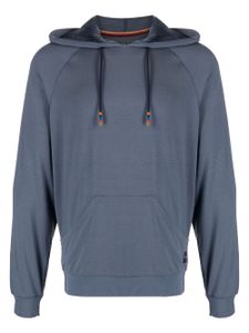 Paul Smith logo-appliqué drawstring lounge hoodie - Gris