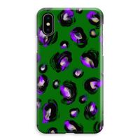 Green Cheetah: iPhone XS Max Volledig Geprint Hoesje - thumbnail