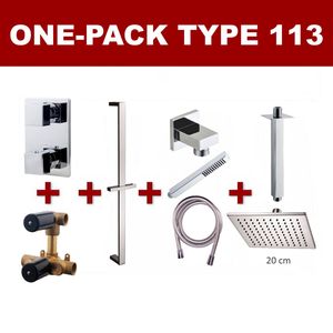 Wiesbaden one-pack inbouwthermostaatset type 113