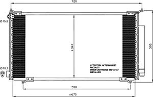 Condensor, airconditioning 35561