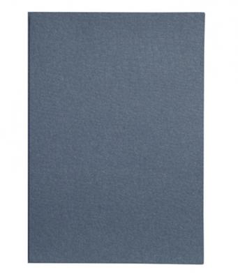 Happy Moments kaarten leatherlook 10,5 x 15 cm set 10 stuks donkerblauw/lichtblauw