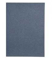 Happy Moments kaarten leatherlook 10,5 x 15 cm set 10 stuks donkerblauw/lichtblauw