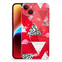 iPhone 14 Plus TPU Hoesje Flamingo Triangle